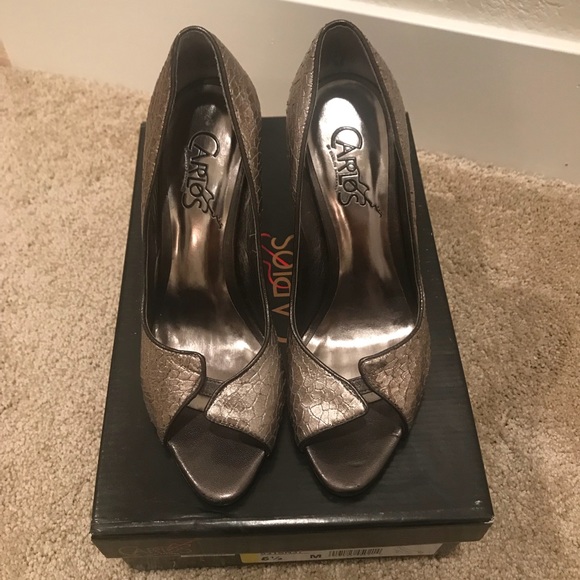 Carlos Santana pounce-old silver ariz heels - Picture 2 of 4